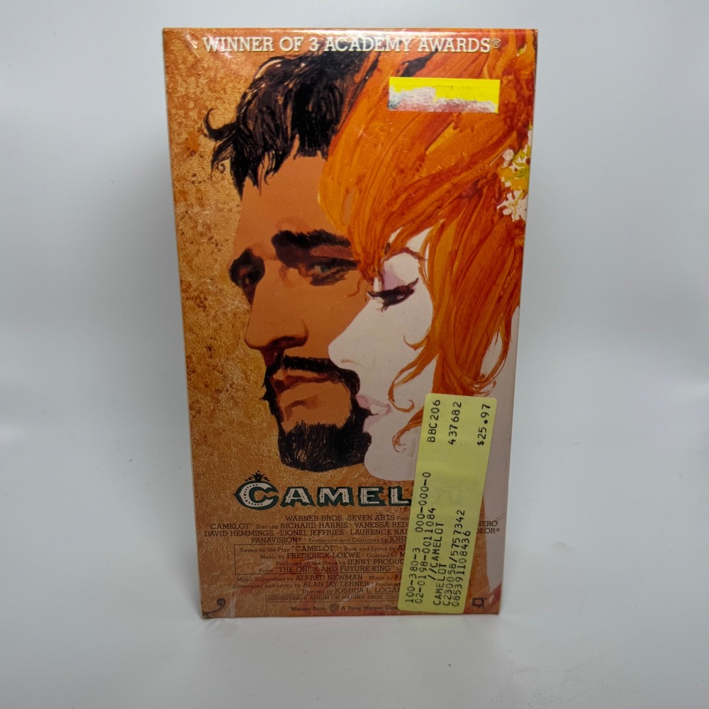 Camelot VHS 1992 Warner Home Video Factory Sealed 2-Tape Set Richard Harris